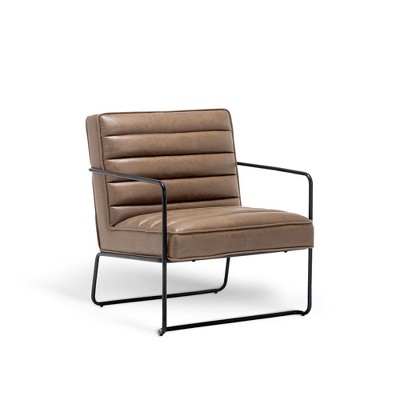 eLuxury Horizontal Channel Living Room Chair