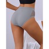 Allegra K Women's Mid-Waisted Full Coverage Waist Hollow Flatten Tummy Briefs - 2 of 4