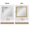 Amanti Art Mirror Makeover Bathroom Mirror Frame Border Kit - Fully Assembled Peel and Stick Frame - Mirror NOT Included - Grace Brushed Gold Trim - 4 of 4