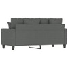vidaXL 2-Seater Sofa in Dark Gray- Comfortable Living Room Furniture with Sturdy Metal Frame and Polyester Fabric❱ - 4 of 4