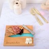 Pavilion Gift Company - Love - 9" Wood & Resin Cheese/Bread Board Set - Cutting Boards - 2 of 4