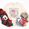 Simply Sage Market Women's Holly Jolly Cowgirl Coquette Long Sleeve Garment Dyed Tee - 3 of 4