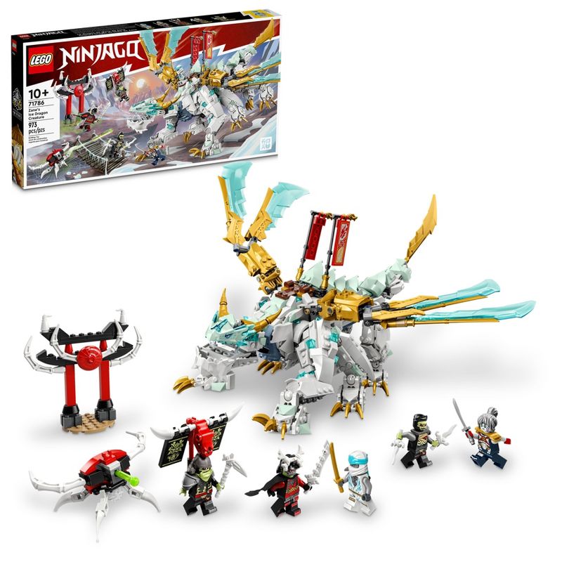 LEGO NINJAGO Zane Ice Dragon Creature Building Toy 71786, 1 of 8
