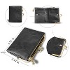 Womens Wallet Small Rfid Ladies Compact Bifold Leather Vintage Coin Purse - 3 of 4