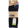 Women's Heel & Toe Crew Sock | Size Women's 5-9 - Navy - 3 of 3