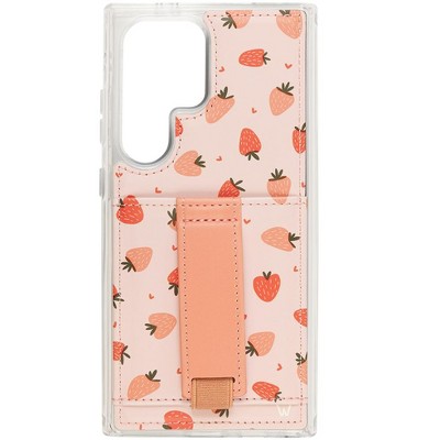 Walli Cases Berry Bliss Phone Case with Wallet and Finger Strap