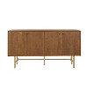 Christopher Knight Home Vincent Contemporary Metal Base Sideboard Buffet Cabinet with Two Adjustable Shelves - 2 of 4