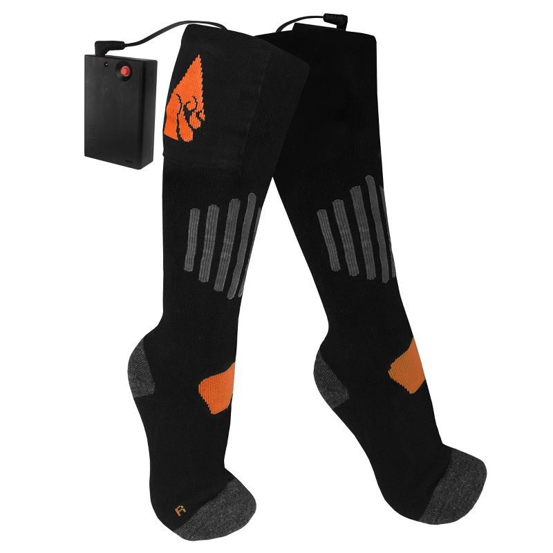 ActionHeat Wool AA Battery Heated Socks - Black S/M, 3 of 13