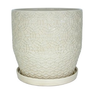 Trendspot Rivage Ceramic Planter - 12 in. - White - 1 of 1