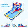 Costway 6-in-1 Inflatable Water Castle Kids Bouncer with 50 Ocean Balls & 735W Blower - 3 of 4
