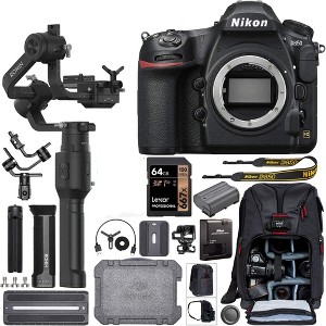 Nikon D850 DSLR Camera With Filmmakers Kit | DJI Ronin-S Essentials Kit 3-Axis Handheld Gimbal Stabilizer and 64 GB - 1 of 4