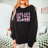 Simply Sage Market S.W.Smiley Live Life in Full Bloom Smiley Lightweight Garment Dyed Sweatshirt - 3 of 4