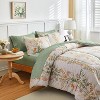 Hachikiko 2-Piece Twin Comforter Set, Floral Printed Bedding Set with 1 Pillowcase, Soft and Lightweight, Perfect for Spring & Summer - 4 of 4