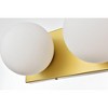Elegant Lighting Jaylin 3 light Chrome and frosted white Bath Sconce - 3 of 4