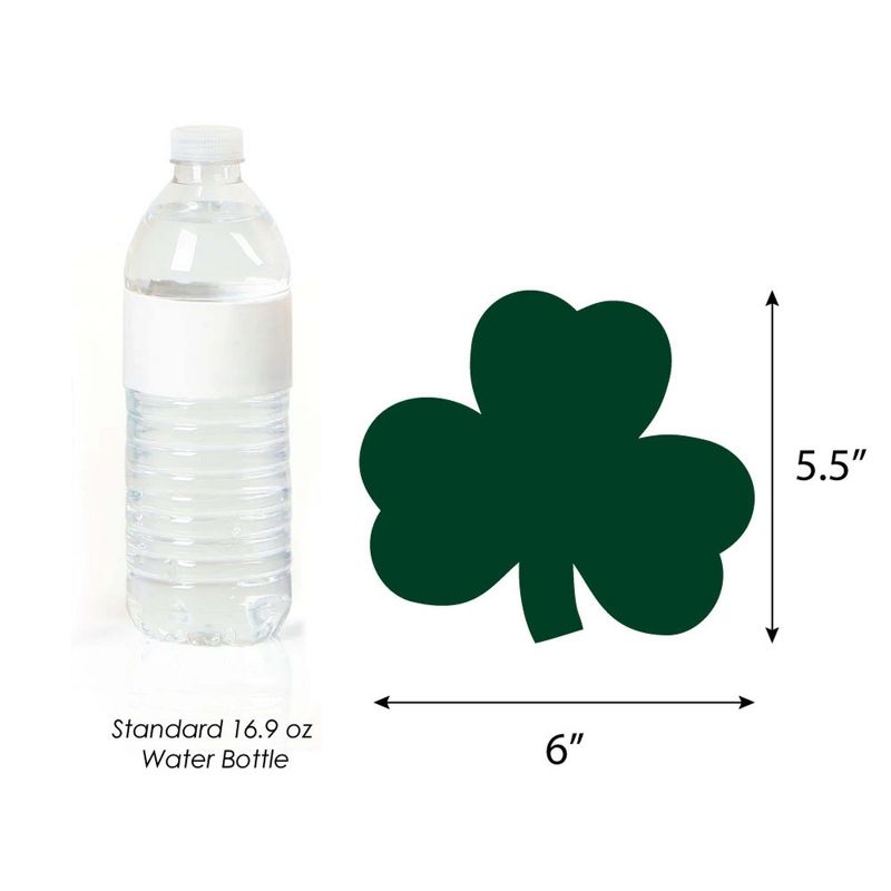 Big Dot of Happiness St. Patrick's Day - Shamrock Decorations DIY Saint Paddy's Day Party Essentials - Set of 20, 6 of 8