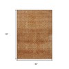 HomeRoots 5' X 8' Copper And Ivory Geometric Washable Indoor Outdoor Area Rug - 3 of 4