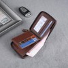 Generic Mens wallet Leather wallet men Wallet Zipper RFID Bifold Wallet for Men ID card - 4 of 4