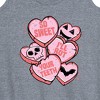 Women's - Instant Message - Valentine's Day So Sweet I'll Rot Your Teeth Graphic Racerback Tank - 2 of 4