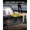 LUGGEX Checked Large 28 Inch Trunk Luggage, Deep Capacity and Expandable Design, Shock Absorbing Wheels, Blue - 3 of 4