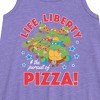 Girls' - Teenage Mutant Ninja Turtles - Life Liberty Pursuit Of Pizza Graphic Sleeveless Aline Dress - 2 of 3