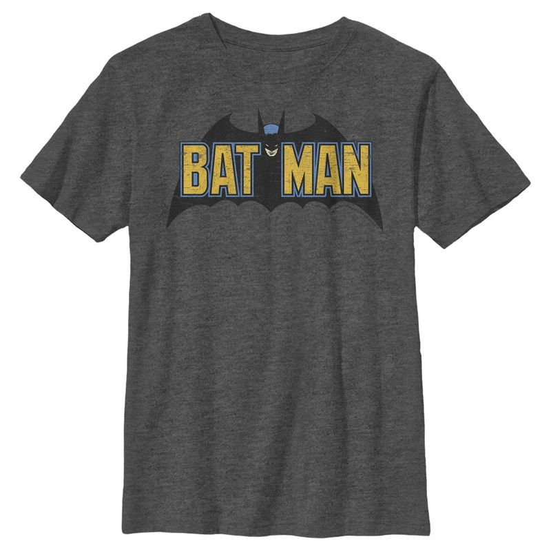 Boy's Batman Caped Crusader Logo T-Shirt, 1 of 5