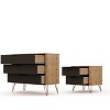 Rockefeller Dresser and Nightstand Set - Manhattan Comfort	 - 3 of 4