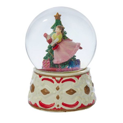 Kurt Adler 5.5" Clara with Nutcracker Musical Water globe
