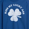 Men's - Instant Message - Kiss My Lucky Ass Long Sleeve Graphic T-Shirt - 2 of 4