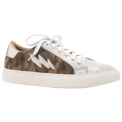 Corkys Womens Bolt Fashion Slip On Platform Sneaker (Camo, 9)