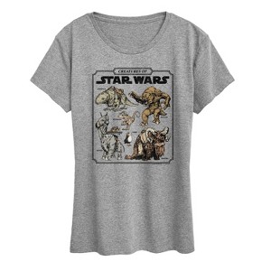 Women's - Star Wars - Creatures Of Short Sleeve Graphic T-Shirt - 1 of 4