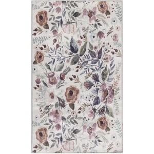 Nourison Washables Floral Indoor Non-Skid Area Rug - 1 of 4