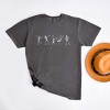 Simply Sage Market Women's Dancing Skeleton Short Sleeve Garment Dyed Tee - 2 of 4