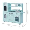 Teamson Kids Little Chef Westchester Retro Play Kitchen with Chalkboard Panel, Built-in Icemaker, & Accessories, Mint - 4 of 4