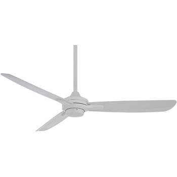 52" Minka Aire Modern 3 Blade Indoor Ceiling Fan Flat White for Living Room Kitchen Bedroom Family Dining House Home Office