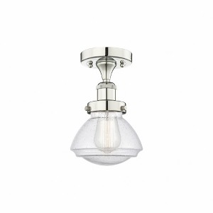 Olean - 1 Light Semi-Flush Mount In Art Deco Style-8.25 Inches Tall and 6.5 Inches Wide - 1 of 1