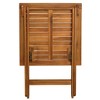vidaXL 3 Piece Folding Bistro Set with Cushions Solid Acacia Wood - 3 of 4