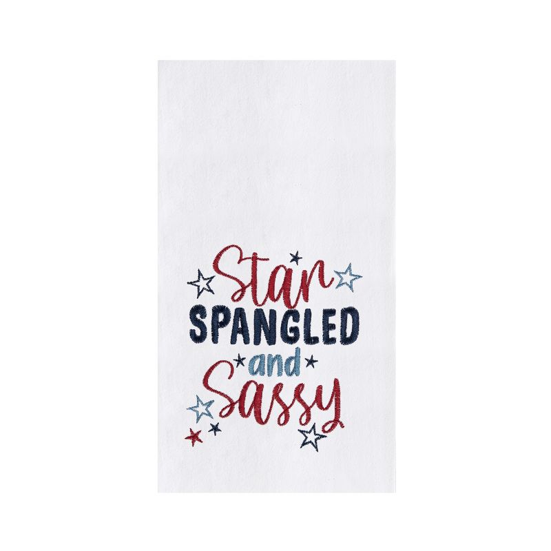 C&F Home Star Spangled And Sassy 4th of July Kitchen Towel Patriotic Dishtowel Decoration, 1 of 3