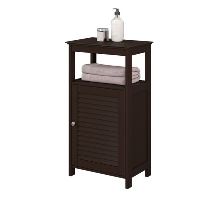 Ellsworth Free Standing Cabinet with Shutter Door Espresso Brown - RiverRidge Home