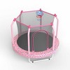 Okak 55-Inch Toddler Trampolines with Basketball Hoop, Mini Trampoline with Padding Poles and Anti-Slip Legs, Trampoline for Garden, Patio - 4 of 4