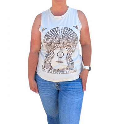 Women's NASHVILLE VINTAGE GRAPHIC TANK TOP - Zutter