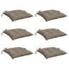 Chair Cushion Set of 6 Oxford Fabric (100% Polyester) vidaXL - 3 of 4