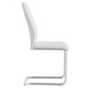 Sapphtopaz Modern Dining Chairs PU Upholstered Chair with Metal C-Shaped Base Armless Backrest Chairs for Kitchen, Dining Room - 4 of 4