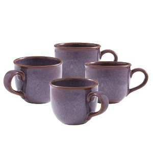 Portmeirion Minerals 12 oz Stoneware Set of 4 Mugs, Dishwasher, Microwave, Freezer, and Oven Safe, Perfect for Tea, Expresso, Latte - 1 of 4