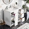 36" Modern Bathroom Vanity with Single Sink , 4 Drawers and 1 Cabinet Door - 2 of 4