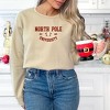 Simply Sage Market Women's Graphic Sweatshirt EmbroideredNorth Pole University -Red Ink - 2 of 3
