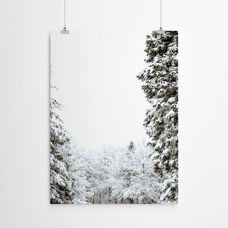 Americanflat Botanical Minimalist Winter In Forest By Tanya Shumkina Poster, 4 of 6