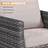 Buenhomino Patio Furniture Set with Thick Cushion, High Back Outdoor Sectional Sofa and Metal Coffee Tables, 7PCS Wicker Conversation Set - 3 of 4