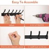 2 Pack Coat Rack Wall Mount, Coat Hooks Wall Mount, Wall Hooks for Hanging, Hat Rack for Wall, Towel Hooks for Bathrooms - 4 of 4