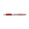 Pilot EasyTouch Ballpoint Pen, Retractable, Fine 0.7 mm, Red Ink, Clear Barrel, Dozen - image 3 of 4