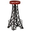 vidaXL Bar Stool Set of 2 Brown and Black - 2 of 4